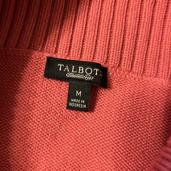 Talbots Cowl Neck Sweater in Coral, Size Medium, EUC - Picture 11 of 15